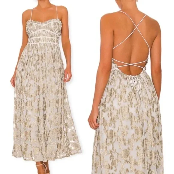 Free People Charlie Bustier Maxi dress Large LAST ONE PRICE FIRM - Picture 1 of 10